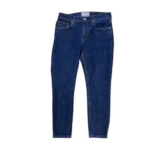 Everlane Women's Jeans Size 28 Blue Ankle Dark Wash Skinny Jean Mid Rise In EUC! - Picture 1 of 10